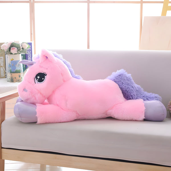 Peluche Licorne XXL Rose