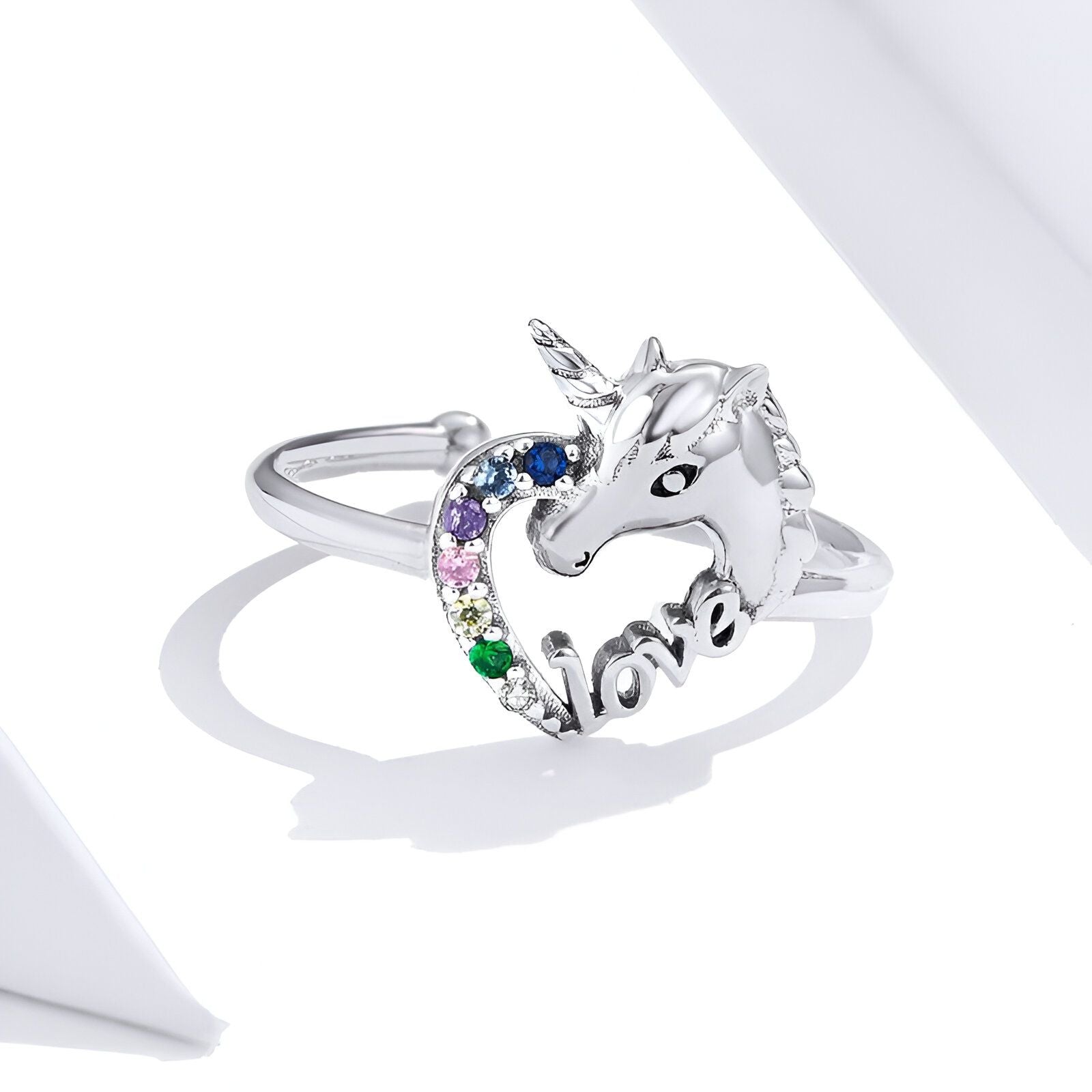 Bague Licorne Femme en Argent Sterling 925 Licorne Shop