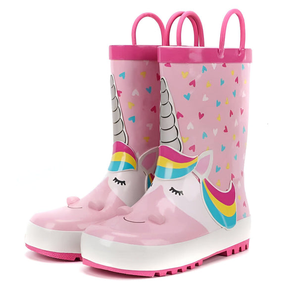 Bottes de pluie roses pour enfants avec motif licorne, parfaites pour les jours de pluie. Chaussures imperméables et amusantes., 45501099704575,45501099737343,45501099770111,45501099802879,45501099835647,45501099868415,45501099901183,45501099933951,45501099966719 | Licorne Shop