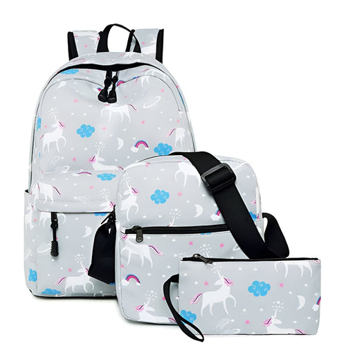Sac à Dos Licorne En Peluche Pour Fille - Dimensions 27x23x8 Cm | Léger, Doux, Avec Fermeture éclair - Idéal Pour école Maternelle, Voyages Et Sorties