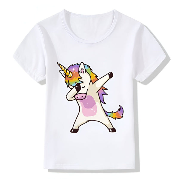 T-Shirt Licorne Fille Dab