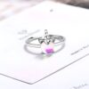 Bague licorne argentée avec pierre opalescente. Bijou fantaisie avec un design unique et mignon. Accessoire de mode féérique pour les femmes. Idée cadeau originale et tendance., 45502384177407,45502384210175,45502384242943,45502384275711,45502384308479,45502384341247,45502384374015,45502384406783,45502384439551,45502384472319,45502384505087,45502384537855,45502384570623,45502384603391,45502384636159 | Licorne Shop