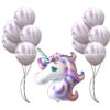 ballon-licorne-decoration-anniversaire-publix-1a.jpg Ballons décoratifs pour une fête d'anniversaire : ballons marbrés violets et un ballon en forme de tête de licorne aux couleurs arc-en-ciel. Décoration festive pour enfants., 45501110518015 | Licorne Shop