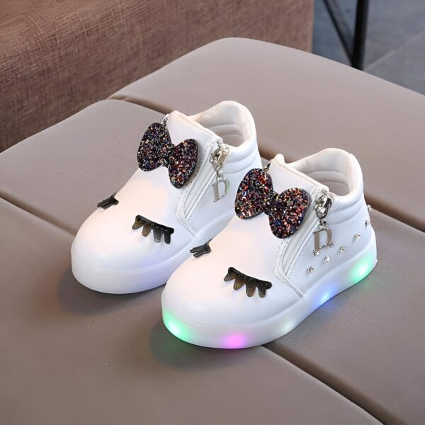Baskets Licorne Lumineuses Blanches
