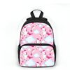 cartable-licorne-ce2-fille-4a.jpg Le cartable est rose avec des motifs de licornes, d'étoiles et de nuages. Il y a une grande poche principale avec une fermeture éclair, et une petite poche avant avec une fermeture éclair. Les bretelles sont réglables.