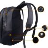 cartable-licorne-garcon-mignon-2a.jpg L'image montre un sac à dos noir avec plusieurs poches et compartiments. Il est doté de bretelles réglables et d'une poignée de transport sur le dessus. Le sac à dos est fabriqué en polyester 600D, ce qui le rend résistant à l'eau et aux déchirures. Il est idéal pour les étudiants, les voyageurs et toute personne qui a besoin d'un sac à dos solide et durable.