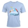 chemise-licorne-the-rock-coton-pour-homme-et-femme-1a.jpg T-shirt bleu clair avec un dessin d'une licorne blanche à la crinière bleue, un arc-en-ciel et un nuage. Il y a aussi l'inscription "Always Be You"., 45502302388479,45502302421247,45502302454015,45502302486783,45502302519551,45502302552319,45502302585087,45502302617855 | Licorne Shop
