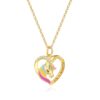 collier-licorne-dore-en-forme-de-coeur-pour-fille-1a.jpg Collier doré avec pendentif en forme de cœur contenant une licorne colorée et la phrase "Life is beautiful". Bijou fantaisie pour femme ou enfant., 45501728915711 | Licorne Shop