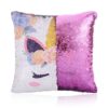 coussin-licorne-rose-reversible-a-sequins-1a.jpg Coussin décoratif à paillettes réversibles, moitié motif licorne florale, moitié rose uni scintillant. Décoration intérieure originale et ludique., 45501049274623 | Licorne Shop