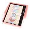 Carnet licorne dans une boîte rose, avec un cadenas à combinaison et un stylo. Le carnet a un motif licorne et des rayures arc-en-ciel, avec l'inscription "Make your own magic". Idéal pour les enfants ou les fans de licornes., 45501156524287 | Licorne Shop