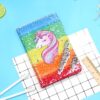 Carnet à paillettes licorne avec dégradé arc-en-ciel, stylos blancs, règle et citron vert., 45501200990463 | Licorne Shop