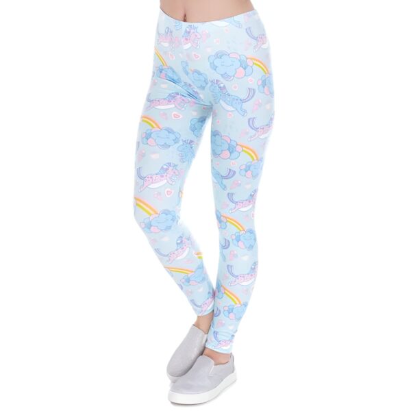 leggings-de-sport-licorne-colores-1a.jpg Legging bleu ciel à motifs licornes, nuages et arcs-en-ciel. Pantalon moulant imprimé pour enfant ou adulte. Mode fantaisie colorée et amusante., 45502373134591,45502373167359,45502373200127,45502373232895,45502373265663,45502373298431,45502373331199,45502373363967 | Licorne Shop