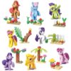lego-poney-licorne-jouet-creatif-a-construire-1a.jpg Neuf figurines de My Little Pony en plastique aux couleurs variées, chacune avec un décor fait de blocs de construction. Jouets pour enfants., 45501258465535 | Licorne Shop