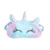 masque-de-sommeil-licorne-doux-1a.jpg Masque de sommeil licorne en peluche aux couleurs pastel, avec une corne argentée étincelante et des oreilles bleues. Idéal pour une nuit de repos féerique et un look adorable., 45501053108479 | Licorne Shop