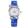 montre-enfant-6-ans-licorne-a-chiffres-clairs-1a.jpg Montre enfant avec bracelet bleu à motifs de calculs et cadran rose orné d'un dessin de licorne. Un symbole de sucette est placé à côté du cadran., 45501127491839 | Licorne Shop