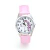 montre-licorne-rose-etanche-pour-fille-1a.jpg Montre pour enfant rose avec cadran licorne, bracelet en cuir rose, aiguilles indiquant l'heure. Accessoire mignon et éducatif pour les petites filles., 45501318922495 | Licorne Shop