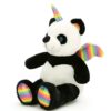 peluche-licorne-panda-avec-ailes-arc-en-ciel-1a.jpg Peluche panda noir et blanc avec corne et ailes arc-en-ciel, pattes à rayures colorées. Jouet fantaisie, décoration chambre d'enfant., 45501421420799 | Licorne Shop