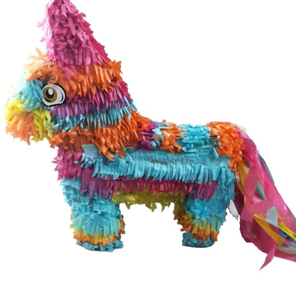 pinata-geante-en-forme-de-licorne-pour-anniversaire-1a.jpg Pinata colorée en forme de cheval. Décoration festive pour anniversaire et fêtes mexicaines. Ornée de franges de papier rose, orange et bleu. Idée de jeu pour enfants., 45502405968127 | Licorne Shop