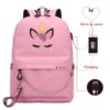 porte-cles-licorne-paillete-pour-sac-a-dos-1a.jpg Sac à dos rose avec motif licorne, port USB pour charger un téléphone et écouteurs pour écouter de la musique. Accessoires de mode pour enfants et adolescents., 45501151740159 | Licorne Shop