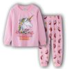 Pyjama rose pour enfant avec motif de licorne sur le haut et le pantalon. Confortable et doux, idéal pour une bonne nuit de sommeil., 45502374772991,45502374805759,45502374838527,45502374871295,45502374904063,45502374936831,45502374969599,45502375002367 | Licorne Shop