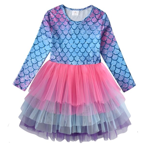 robe-deguisement-licorne-zun-1a.jpg Robe de fille à manches longues motif écailles de sirène, jupe tutu rose, bleu et violet. Costume fantaisie pour enfant., 45501418701055,45501418733823,45501418766591,45501418799359,45501418832127,45501418864895,45501418897663,45501418930431 | Licorne Shop