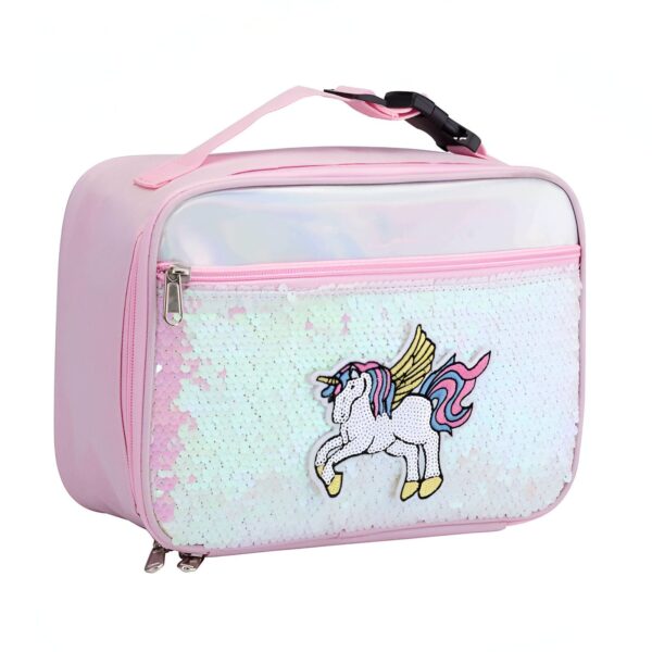 sac-a-dejeuner-enfant-licorne-sequins-reversibles-1a.jpg Boîte à lunch rose pour enfants avec motif licorne à paillettes, idéale pour l'école ou les pique-niques. Fermeture éclair pratique et poignée de transport., 45501373808895 | Licorne Shop