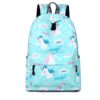 sac-a-dos-d-ecole-licorne-pastel-1a.jpg Sac à dos turquoise imprimé avec des motifs de licornes blanches, de nuages souriants et de l'inscription "magic". Style kawaii et enfantin., 45501270884607 | Licorne Shop