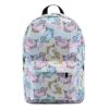 Sac à dos enfant imprimé licornes rose et bleu pastel avec arc-en-ciel et étoiles. Accessoire tendance pour l'école maternelle ou les loisirs., 45501145514239 | Licorne Shop