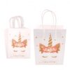 sac-de-fete-licorne-pour-cadeaux-anniversaire-1a.jpg Deux sacs cadeaux blancs avec un motif de licorne dorée et rose et l'inscription "Happy Birthday"., 45501323870463 | Licorne Shop