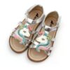 Sandales argentées pour enfant, ornées de licornes colorées. Chaussures d'été fantaisie pour filles. Mode enfantine, style mignon et original. Idéal pour les petites princesses., 45502070718719,45502070751487,45502070784255,45502070817023,45502070849791,45502070882559,45502070915327,45502070948095,45502070980863 | Licorne Shop