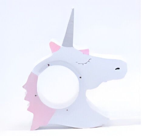 tirelire-licorne-en-bois-1a.jpg Image d'un anneau de dentition en bois en forme de tête de licorne blanche avec des détails roses, idéal pour les bébés qui font leurs dents. Accessoire mignon et sûr pour soulager les gencives douloureuses des nourrissons., 45501187358975 | Licorne Shop