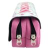 trousse-licorne-scolaire-2-compartiments-3a.jpg Une trousse rose à deux compartiments avec des motifs de licornes et de bonbons.