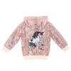 Veste à capuche rose à sequins avec un motif de licorne colorée. Vêtement d'enfant scintillant et tendance., 45501870211327,45501870375167,45501870473471,45501870506239,45501870539007,45501870571775,45501870604543,45501870637311 | Licorne Shop